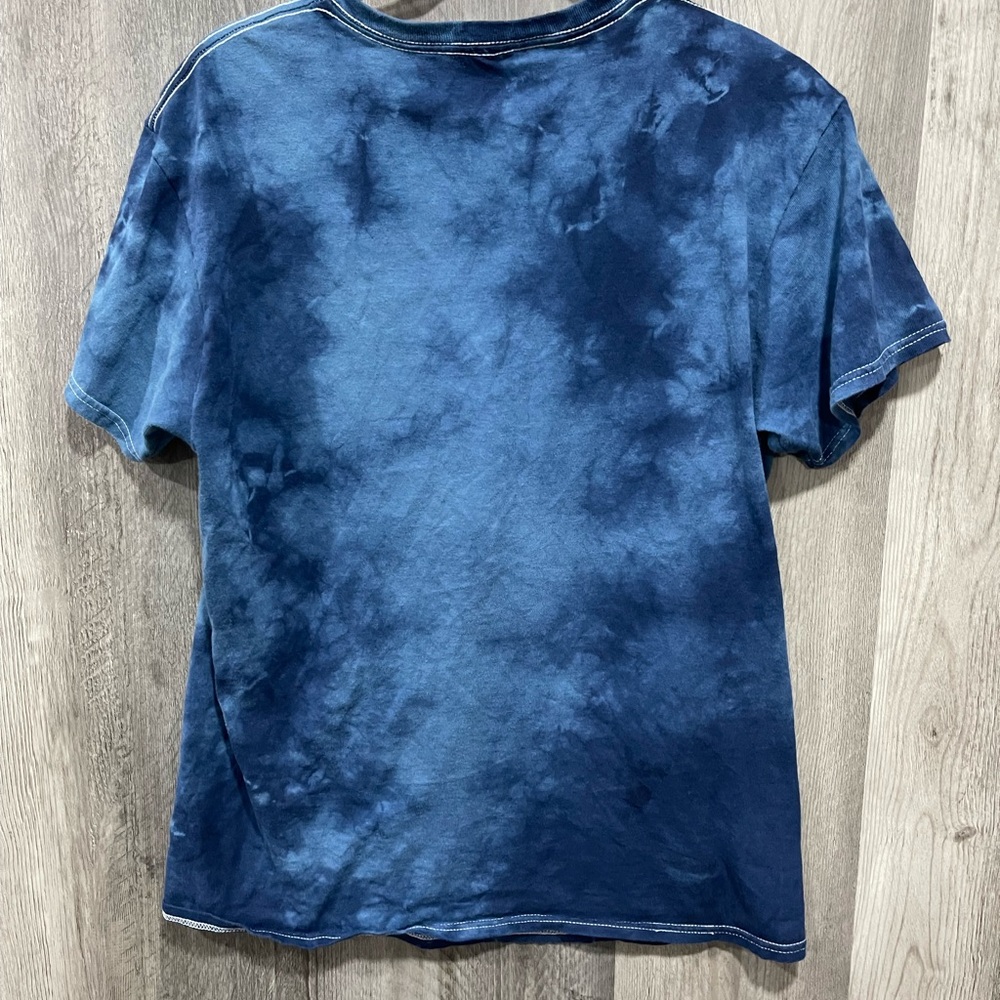 Grateful Dead Liquid Blue Big Bear Dancing Bear Tie Dye Tee - Blue and Purple - Picture 7 of 7